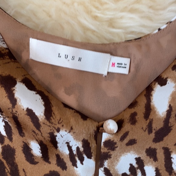 Satin Animal Print Tank by Lush / Size Medium - Picture 3 of 8